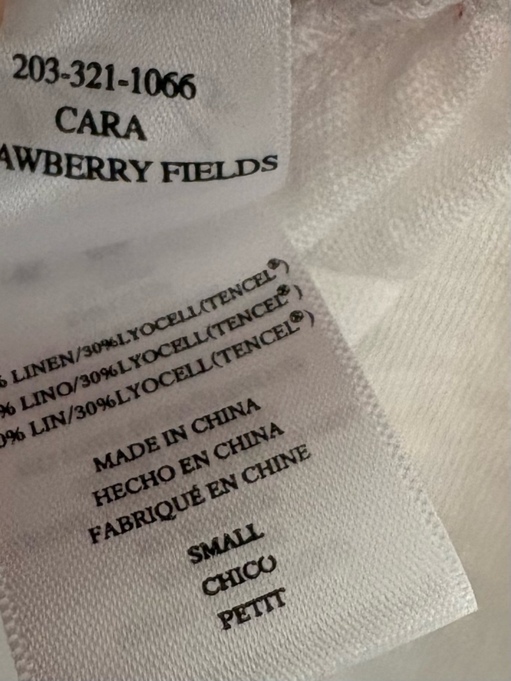 Rails Cara Strawberry Fields White V-Neck Short Sleeve Tee Sz S - Picture 7 of 7